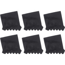 6Pcs Black Rubber Ladder Foot Caps Durable Non-Slip Ladder Feet Pads
