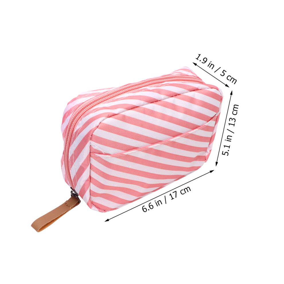 Happyyami Pink 1Pc Durable Waterproof Cosmetic Pouch Makeup Bag For Storage