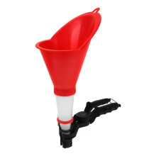 Red Plastic Draining Funnel for Car Engine Oil and Coolant Filling