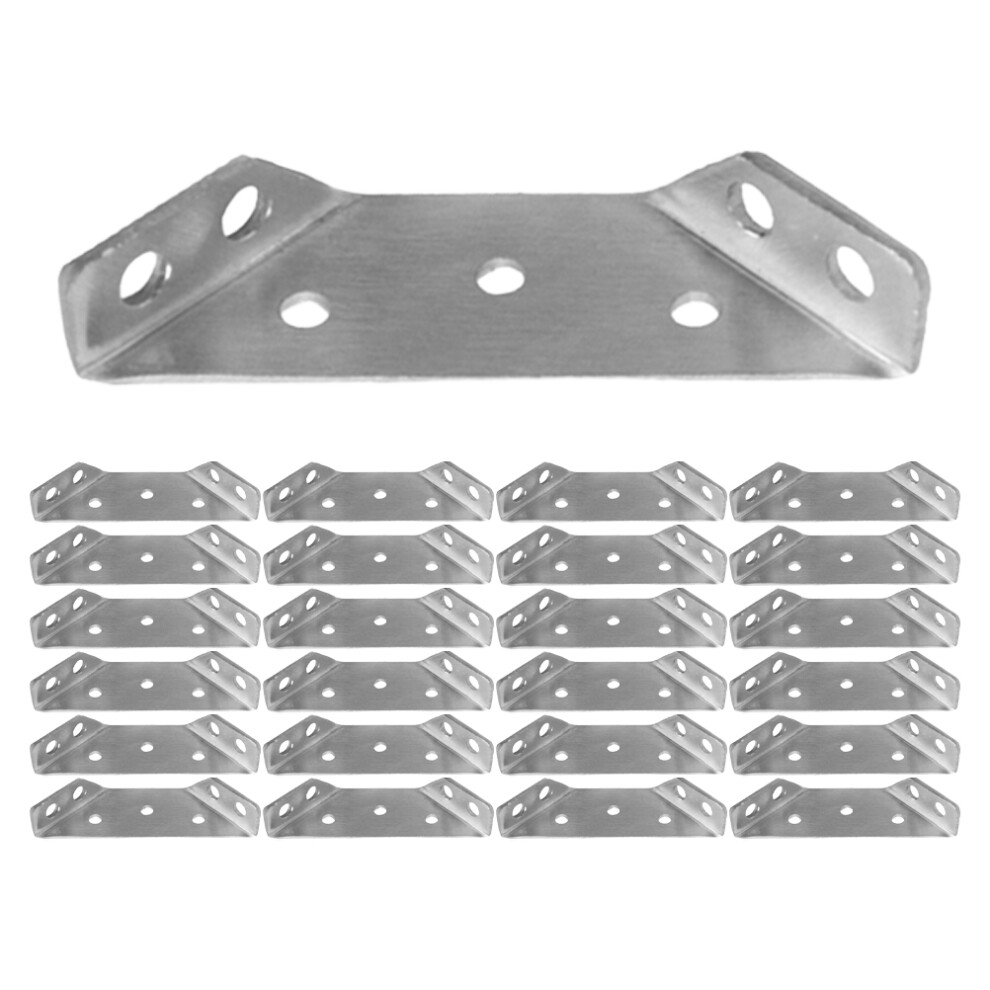 40Pcs Corner Brace Brackets Stainless Steel For Cabinets And Shelves 3061975046834