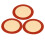 3Pcs Red Silicone Baking Mats Non-Stick Round Reusable Oven Sheets 5