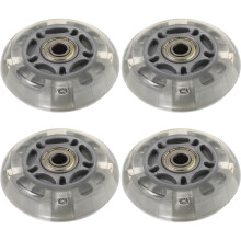 4Pcs Silver Skate Board Wheels Wear-Resistant PU Inline Skates