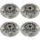 4Pcs Silver Skate Board Wheels Wear-Resistant PU Inline Skates 1