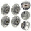 4Pcs Silver Skate Board Wheels Wear-Resistant PU Inline Skates 4
