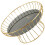 Black Metal Wire Fruit Basket Household Snack Container 10