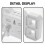 1Set Simple White LED Digital Clock Wall Hanging Mute Plastic Design 11