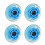 4Pcs Silver Skate Board Wheels Wear-Resistant PU Inline Skates 2