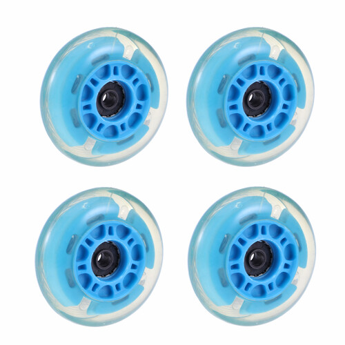 4Pcs Silver Skate Board Wheels Wear-Resistant PU Inline Skates 1