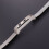 1Pc Silver Stainless Steel Band Strap for Band 4 Comfortable Durable 9