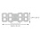 1Set Simple White LED Digital Clock Wall Hanging Mute Plastic Design 10