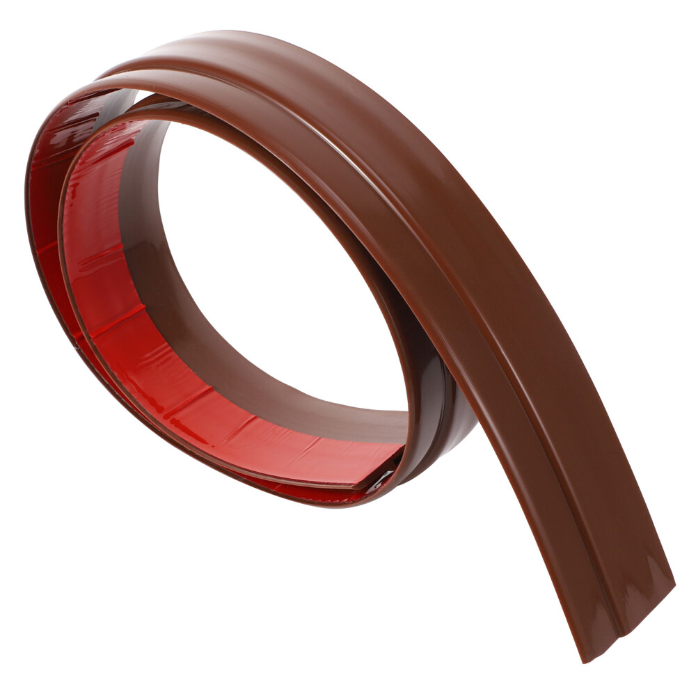 1Pc Brown Gel Door Sealer Windproof Silicone Soundproof Sealing Strip 3061505831961