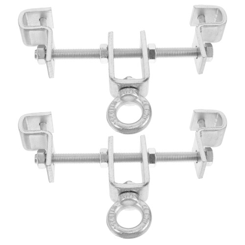 Raindrops 2 Pcs Sandbag Hanging Bracket 18.80x15.00x3.00cm Silver