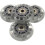 4Pcs Silver Skate Board Wheels Wear-Resistant PU Inline Skates 9