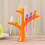 6 pcs plastic bird fruit forks with tree holder for party or home use 6