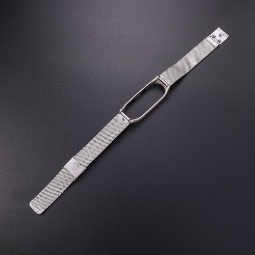 1Pc Silver Stainless Steel Band Strap for Band 4 Comfortable Durable 2