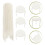 100Pcs White Plastic Pizza Tripod Stackable Support Frame for Catering 4