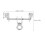 Raindrops 2 Pcs Sandbag Hanging Bracket 18.80x15.00x3.00cm Silver 2