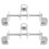 Raindrops 2 Pcs Sandbag Hanging Bracket 18.80x15.00x3.00cm Silver 9