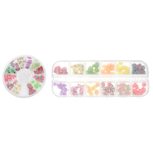 24 Boxes Fruit Nail Sticker Nail Art Fruit Slices Nail Decorations