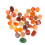 1Pack Assorted Color Smooth Natural Pebbles Fish Tank Accessories 8