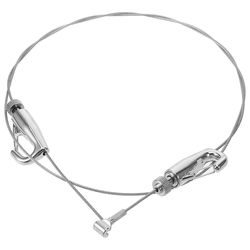 1Set Durable Silver Picture Hanging Wire Kit With Metal Hooks For Home 3062675882661