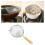 Wire Mesh Strainer For Kitchen Utensil With Wooden Handle 1set 11