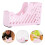 Sturdy Pink Iron Tape Dispenser Compact Practical Desktop Tool 9