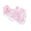 Sturdy Pink Iron Tape Dispenser Compact Practical Desktop Tool 2