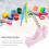 Sturdy Pink Iron Tape Dispenser Compact Practical Desktop Tool 6