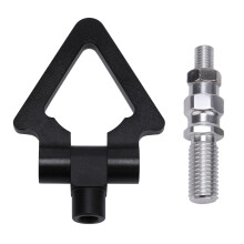 Stylish Black Aluminum Tow Hook Universal Ring for Front Rear Car