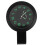 Motorcycle Table Clock Black Aluminum Waterproof Handlebar Watch 1