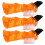3Pcs Portable Orange Denture Brushes Double-Head Small Braces Cleaner 10