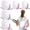 12Pcs Durable White Polyester Sports Drawstring Backpacks for Gym Use 10