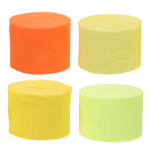 4 Rolls Of Crepe Paper Streamers For Wedding Birthday Party Supplies