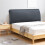 Dark Grey Stretchable Polyester Headboard Cover Elastic Bed Sleeve 8