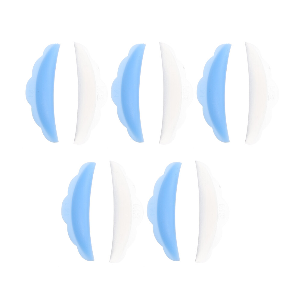 Inoomp 10Pairs Assorted Silicone Eyelash Perming Curler Pads For Beginners