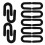 100Pcs Black Plastic Tile Spacers U-Shape for Toilet Floor Leveling 9