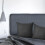 Dark Grey Stretchable Polyester Headboard Cover Elastic Bed Sleeve 2