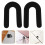 100Pcs Black Plastic Tile Spacers U-Shape for Toilet Floor Leveling 2