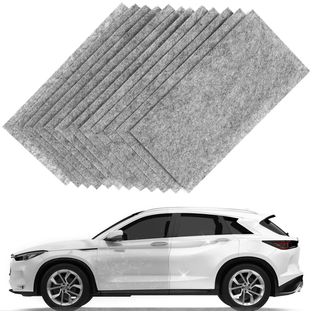 12Pcs Nano Cloth For Car Scratch Repair Paint Scratch Remover Grey 3054252233508