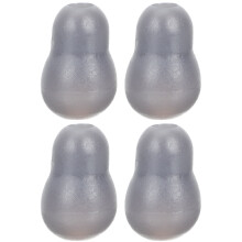 4Pcs Grey PVC Earbud Replacement Parts for Stethoscope Comfortable Use