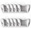 10Pcs Disposable Thickened Tote Food Insulation Bag Silver L 3mm 5