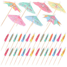 90Stk Holz Papier Cocktail Picks Früchte Picks Für Party