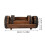 4Pcs Brown Wooden Plants Box Half Barrel Decorative Flower Container 2