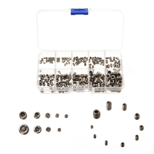 Raindrops  200 Pcs Pocket Hole Screws Anti-Rust Flat Point Grub 1