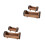 4Pcs Brown Wooden Plants Box Half Barrel Decorative Flower Container 10