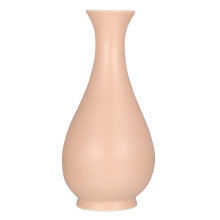 1Pc Pink Ceramic Flower Vase Hydroponic Ornament for Home Furnishing