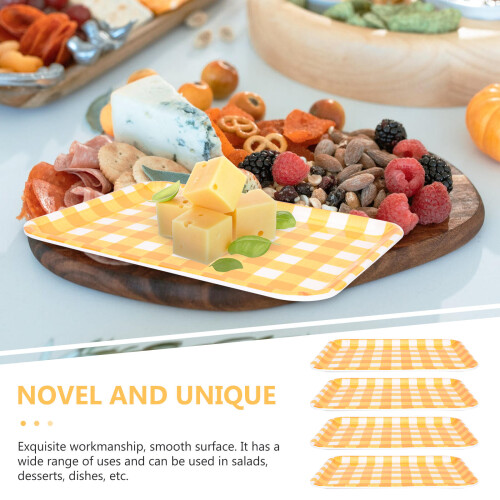 4Pcs Thanksgiving Appetizer Plate Party Tableware 1
