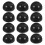 12Pcs Silicone Ethereal Drum Foot Pads Black Stable Drum Support Plug 1