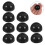 12Pcs Silicone Ethereal Drum Foot Pads Black Stable Drum Support Plug 7